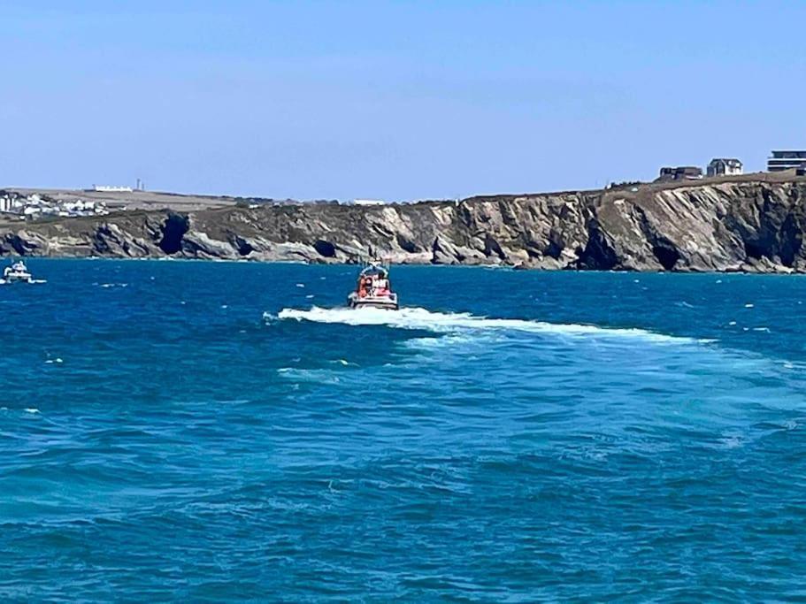 2Bed With Pool & Sea View Apartment Newquay  Luaran gambar
